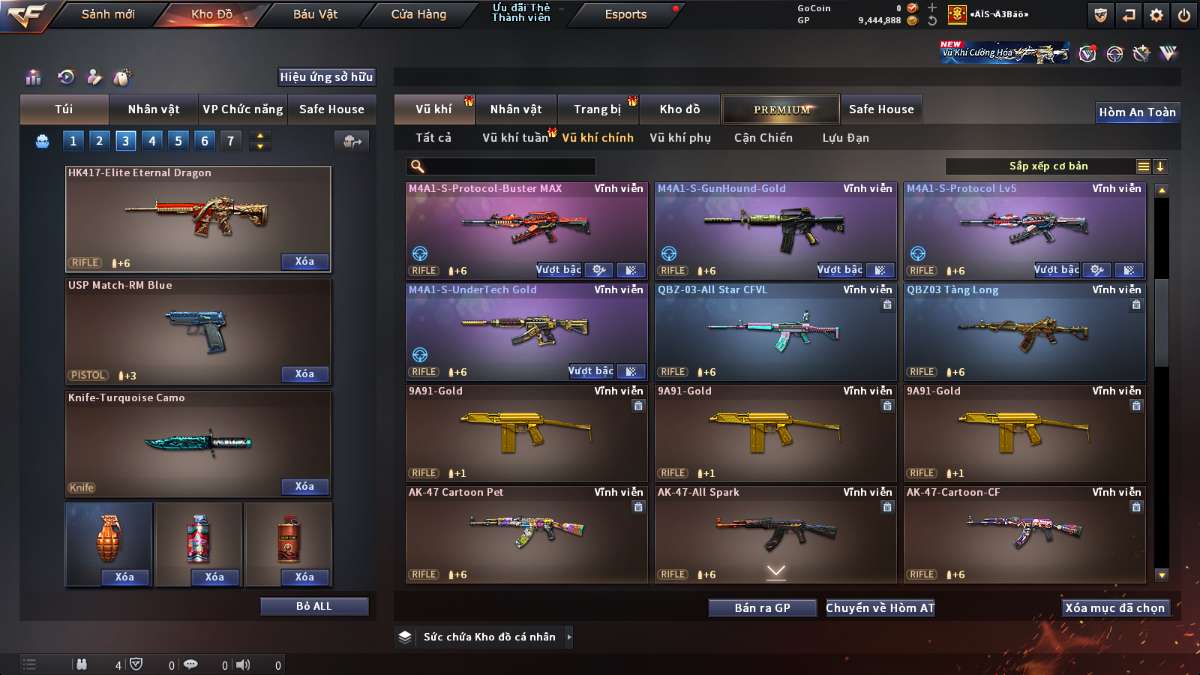 shop acc cf uy tin gia re